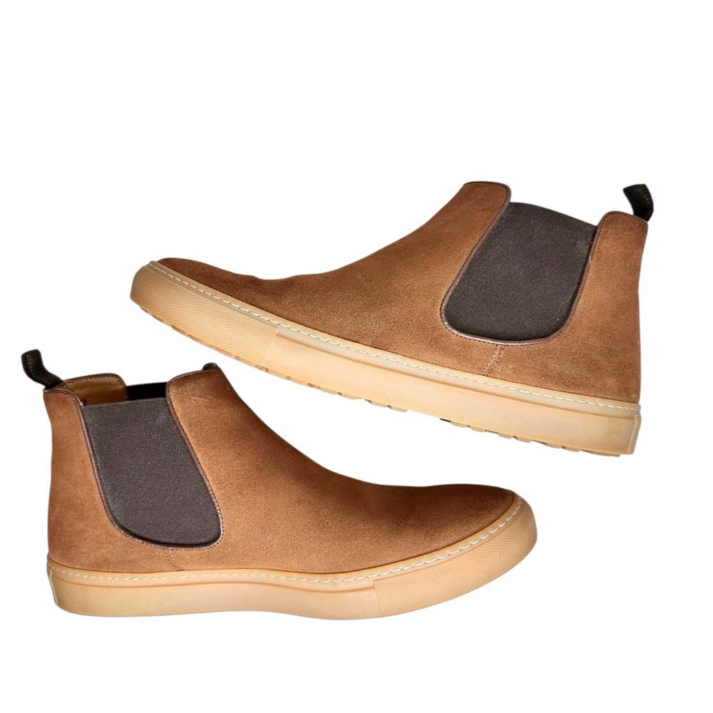 Rider Boot Co Suede Chelsea Boots SZ 12 Chestnut Brown - Picture 7 of 15